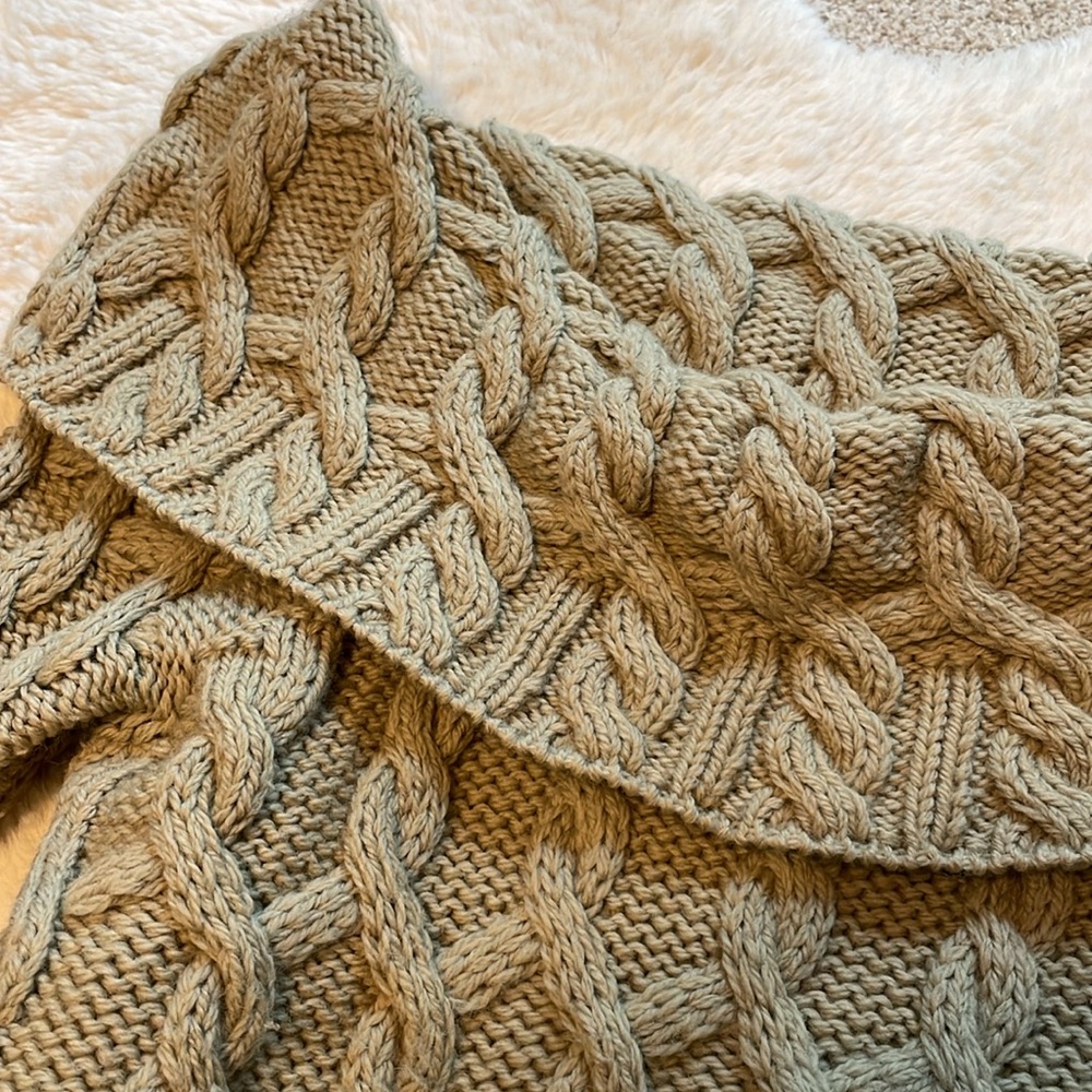 Paul James Wool Sweater off the Shoulder